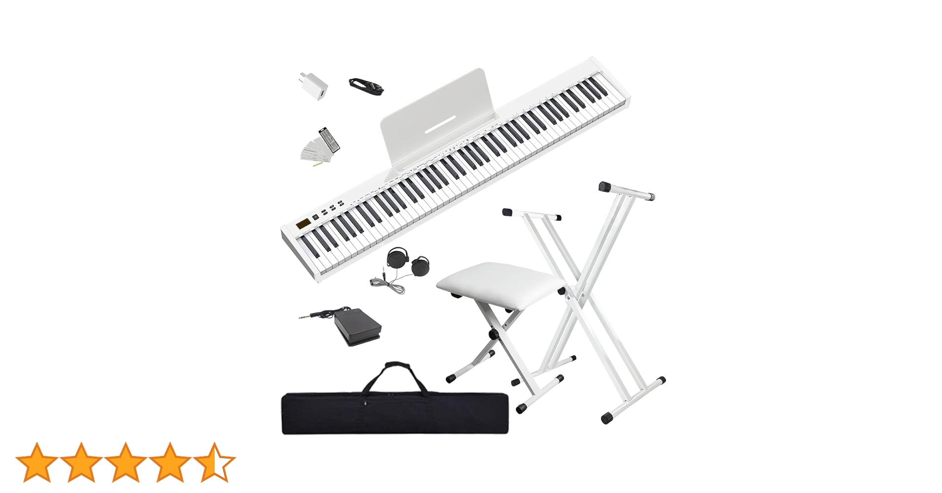 Amazon | 【電子ピアノセット】ニコマク NikoMaku 電子ピアノ 88